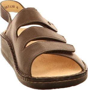 Finn Comfort Sylt, Herrensandale, Saratoga, Dunkelbraun, Klett-u. Schnallenverschluß 2509-491024 42