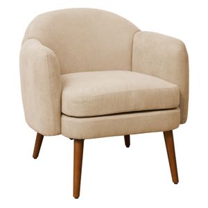 JOHAN Sessel Loungesessel Polstersessel Armlehnen gepolstert modern Beige