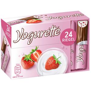 Yogurette Erdbeere Vollmilchschokolade mit Erdbeercreme 300g