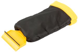 Walser Eiskratzer mit Handschuh 30 x 10 cm schwarz/gelb, 23202