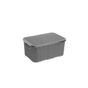 Rattan Aufbewahrungsbox mit Deckel 7L Box Kiste Aufbewahrungsbehälter  Branq
