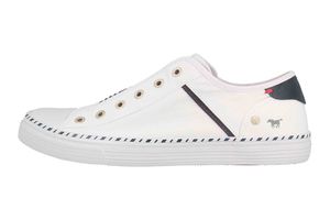 Mustang Damen Slipper Sneaker Halbschuhe 1376-401, Größe:42 EU, Farbe:Weiß