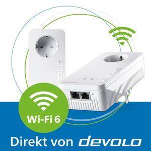 devolo Magic 2 WiFi 6 Powerline Mesh WLAN Verstärker 2x Adapter