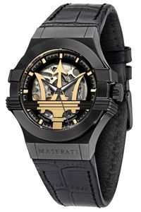 Maserati R8821108036 Pánské automatické hodinky Potenza Skeleton Black
