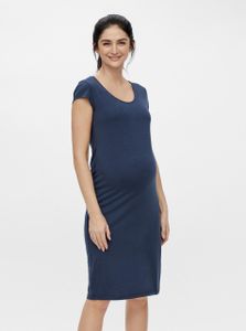 Modré těhotenské šaty bez rukávů Mama.licious Elnora - M