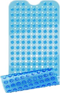 BEARTOP Badewannenmatte | Badewanne Antirutsch BPA Frei | Antirutschmatte Dusche Kinder | aus Gummi | 40 x 100cm rutschfeste Badematte für Senioren