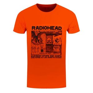 Radiohead - "Gawps" T-Shirt für Herren/Damen Unisex RO3160 (M) (Orange)
