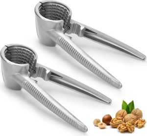 Nussknacker Walnüsse, Edelstahl Nussknacker Trichterförmig Spritzwassergeschützt, Multifunktional Zuhause Zangenset für Walnüsse Nüssen Sunflower Seed Mandeln Haselnüsse Pistazien