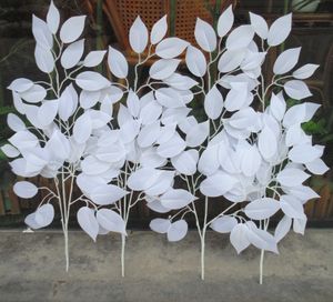 Kunstblumen, künstliche Glyzinien, Heimdekoration, jeder Strang ist 60 cm lang, aus Seide, für Hochzeiten, zu Hause, Garten, Party, 12 Stück (weiß)