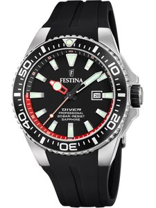 Festina F20664/3 Diver Professional Pánské hodinky Gumové hodinky Datum