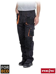 REIS Herren Foreco-t Work Utility Pants Herstellernummer: SBP (stahl-schwarz-orange), Größe: 46