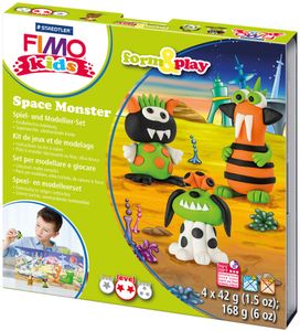 FIMO kids Modellier-Set Form & Play "Space Monster" Level 2