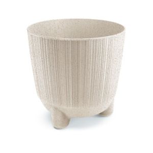 RYFO N ECO WOOD Blumentopf 20cm weiß Prosperplast