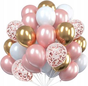 Luftballons - Roségold - Kreativität - Dekorationen - Eleganz - Helium - Konfetti - Verzauberung