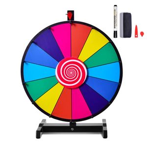 COSTWAY 24 "koleso šťastia hračka farebné koleso hry pre lotérie hry slovné hry (φ60cm)
