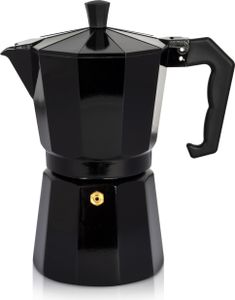 Karl Krüger 502S Alu-Espressokocher schwarz, 6 Tassen