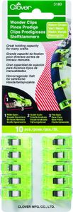 Clover Stoffklammern Wonder Clips in verschiedenen Ausführungen : Neongrün 10er Pack Farbe: Neongrün Packungsgröße: 10er Pack