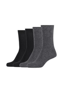 Camano Socken 4er-Pack ca-soft mit weichem Komfortbund dark grey melange 39-42