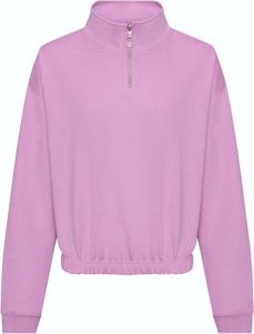 Just Hoods JH037 | WomenŽs Cropped 1/4 Zip Damen Sweatshirt - Farbe: Lavender - Größe: M