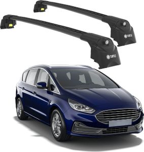 TURTLE DACHTRÄGER AIR-2 , Schwarz FORD S-MAX ALL 2015 - 2024 (MPV)