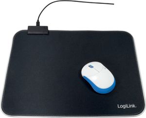 LogiLink Gaming Maus Pad mit RGB-Beleuchtung schwarz