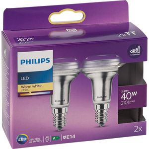 Philips LED Reflektor E14 2er Set 2,8W (40W) 2700K 210lm