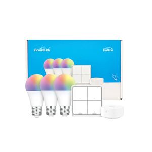 BroadLink BLE Smart Home Starter Kit, 3 Glühbirnen, intelligenter Schalter + HUB