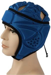 BIGTREE Kopfschutz Spielhelm Professionell, Kopfschutzkappe Unterstützung(blau,58cm)