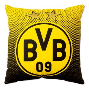 BVB Borussia Dortmund Fußball Bundesliga Microfaser Kissen 40 x 40 cm Logo