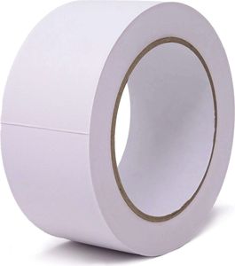 gws Putzband PVC gerippt, Schutzband in Profi-Qualität, 33 m x 50 mm, weiss
