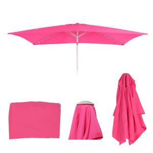 Pokrowiec wymienny na parasol N23, pokrowiec wymienny na parasol, 2x3m prostokątny materiał/tkanina 4,5kg UV 50+ ~ różowy