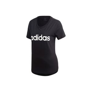 adidas Core Damen Fitness Sport T-Shirt Essentials Linear Slim Tee schwarz, Größe:XS