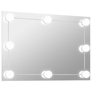 vidaXL Nástěnné zrcadlo s LED osvětlením Obdélníkové sklo