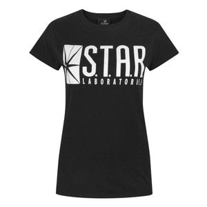 Flash TV Damen STAR Laboratories T-Shirt NS4206 (M) (Schwarz)