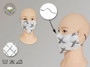 Maske Gesichtsmaske, Mundmaske Baumwolle, Behelfsmaske M-04