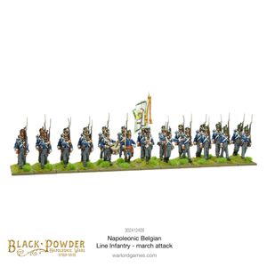Black Powder - Napoleonic War Belgian Line Infantry (march attack) EN