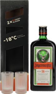 Jägermeister 35% Vol. 0,7l in Geschenkbox mit 2 Shotgläser