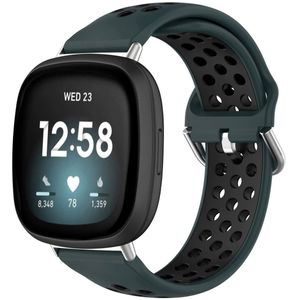 Fitbit Versa 4, Fitbit Versa 3, Fitbit Sense 2, Fitbit Sense Band: imoshion Silikon-Sportband mit silberner Schnalle silberner Kastenanschluss