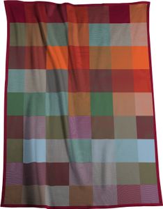 Biederlack Plaid mit Samtband-Einfassung Woven Farbe colour-mix Größe 150 x 200