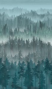 Tapeta flizelinowa 39181-3 The Wall II watercolour forest petrol 3-panelowa 159 x 280 cm Tapeta flizelinowa 39181-3 The Wall II watercolour forest petrol 3-panelowa 159 x 280 cm
