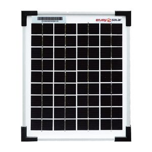 enjoy solar® Klassisches Monokristallines Solarmodul 5W 12V (silberne Rahmen) 0% MwSt