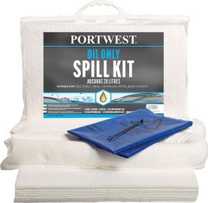 Portwest - Ölverschmutzung Set PW1588 (Einheitsgröße) (Weiß)