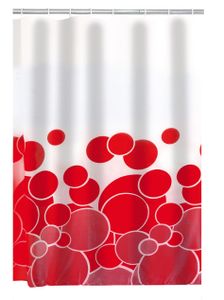 Duschvorhang Textil Kani (rot|180x200 cm)