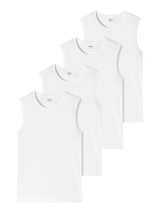 Schiesser Tank-top unterhemd unterzieh-shirt ärmellos Uncover weiss M (Herren)