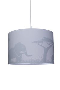 Waldi Pendelleuchte grau Silhouette Elefant 1-flg., 70750.0