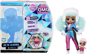 Winter Chill ICY Gurl Modepuppe & Brrr BB Puppe mit 25 Überraschungen