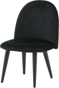 FURNLUX Kids Room Chair Velvet Black 40cm / Hauptfarbe: Schwarz / Abmessungen: 40 x 42 x 61 cm FURNLUX Kids Room Chair Velvet Black 40cm / Hauptfarbe: Schwarz / Abmessungen: 40 x 42 x 61 cm