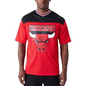 New Era Oversized Shirt - MESH JERSEY Chicago Bulls - L