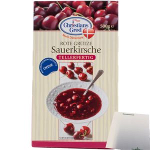 Chr.Grod Grütze Sauerkirsche Tellerfertig (500g Packung) + usy Block