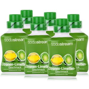 SodaStream Getränke-Sirup Softdrink Zitronen-Limetten Geschmack 500ml (6er Pack